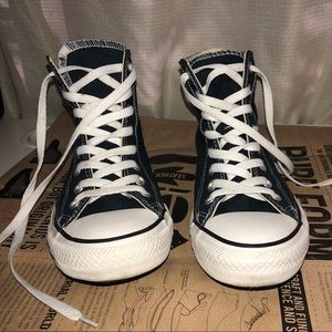 Chuck Taylor High Tops in Navy Canvas